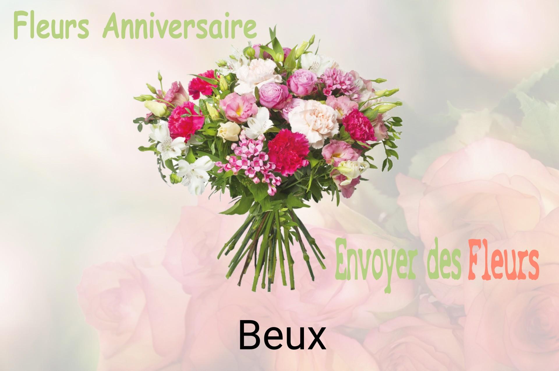 Bouquet de fleurs d’anniversaire livré à Beux
